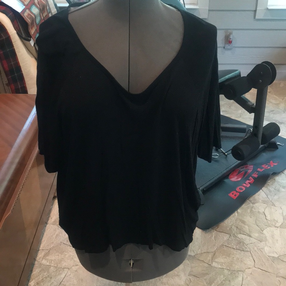 Pajama Top Black Sparkle PJ Top Size XXL